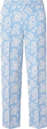 High Sport Louis jacquard-pattern floral trousers - Blue