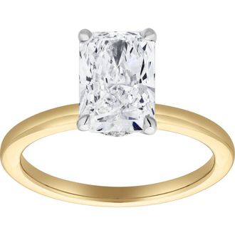LuvMyJewelry Tia 14K Gold Radiant Lab Grown Diamond Hidden Halo Ring - 2.1 Ct in 14K Yellow Gold at Nordstrom, Size 6.5