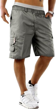 Generic MENS casual cool smart multi pocket cargo shorts mens new size S M L XL XXL 3XL (medium 32 - 34 waist, Grey)