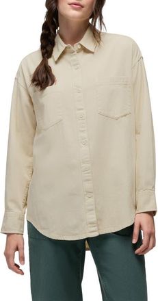 Prana Mountain Maven Denim Button-Up Shirt in Natural Denim at Nordstrom, Size X-Small