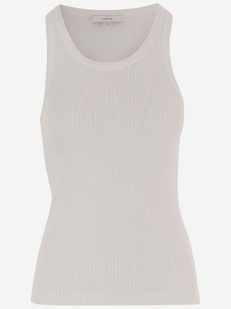 Vince Tanktop aus Stretch-Baumwollmischung