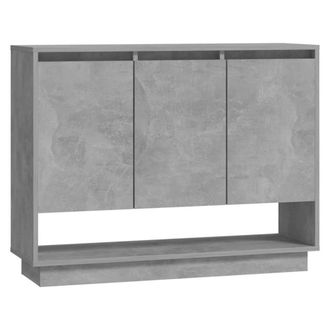 Berkfield Home Sideboard Concrete Grey 97x31x75 cm Engineered Wood | Size: 97 x 31 x 75 cm