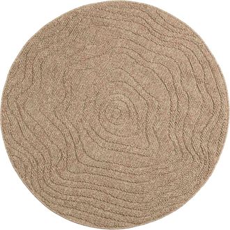 vidaXL Alfombra Para Interiores Y Exteriores Agira Natural &Oslash; 120 Cm Vidaxl