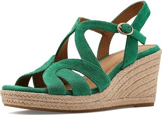 S&ouml;fft Norma Womens Wedge Shoes Emerland Suede : 7.5 M (B)
