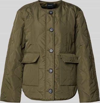Vero Moda Regular Fit Steppjacke mit Pattentaschen Modell MILLIE in Khaki, Gr&ouml;&szlig;e XL