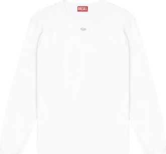 Diesel T-madjust-ls-tr - Heren - Longsleeves - Wit - XL - Tops