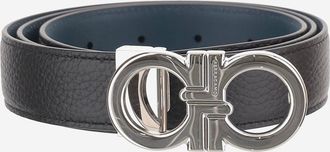 Ferragamo Cintur&oacute;n De Piel Reversible Con Ganchos