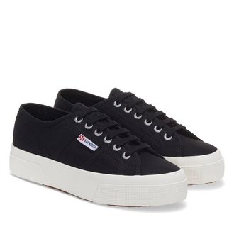 Superga Dames/Dames 2740 Veterschoenen (Zwart)