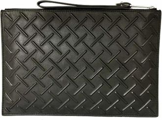 Bottega Veneta Pre-owned Leather clutches - Dames - Vintage Clutch - Zwart - ONE Size - Leer - Vintage