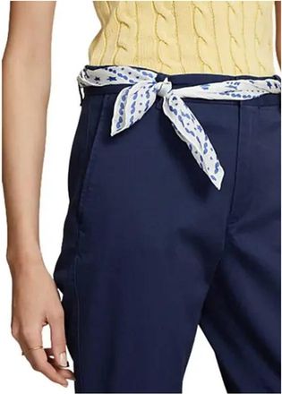 Ralph Lauren Elegante Chinos - Dames - Chinos - Blauw - 2XS - Katoen - Broeken