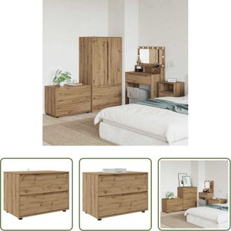 vidaXL Armadio con cassetti - Armadio Rovere artigianale 80 x 48 x 57 cm Legno multistrato