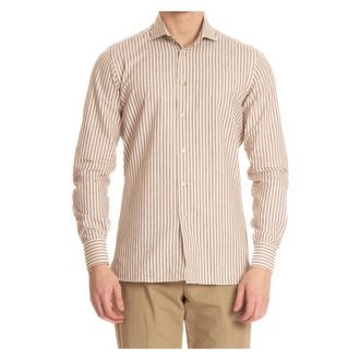 Borriello Bacchettata Shirt - Heren - Casual Overhemden - Veelkleurig - L - Leer - Overhemden