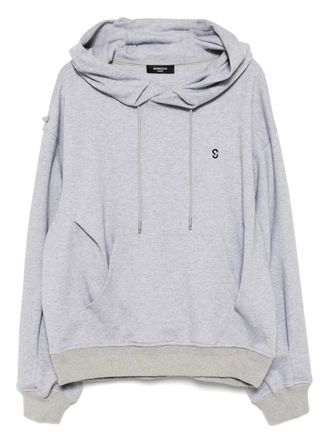 Songzio Slant Fold hoodie - Grey