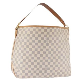 Louis Vuitton Pre-owned Shoulder Bags, female, White, Size: ONE SIZE Pre-owned Damier Azur Shoulder Bag
