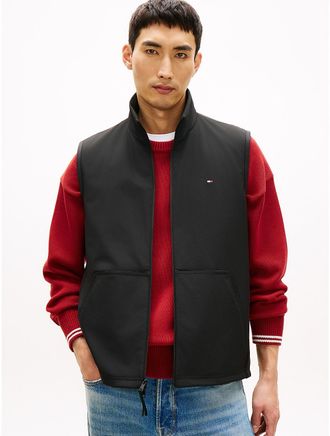 Tommy Hilfiger Mens TH Performance Mixed-Media Vest - Black - XXL