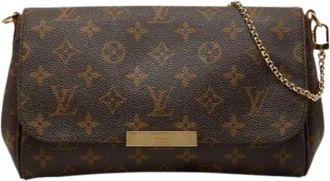 Louis Vuitton Pre-owned Cross Body Bags, female, Brown, Size: ONE SIZE Pre-owned Vintage Plastic Cross Body Bag