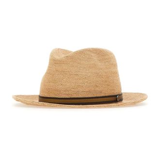 Borsalino Hats, male, Beige, Size: 59 CM Argentina Raffia Crochet Hat