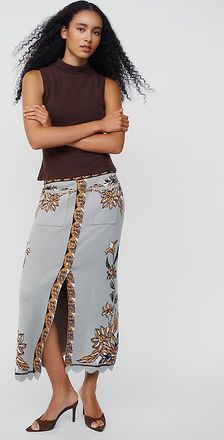 Farm Rio Stained Glass Midi Skirt