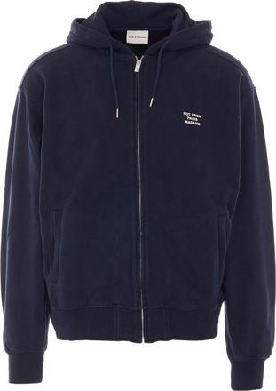 Dr&ocirc;le de Monsieur Logo-print Zip-up Hoodie