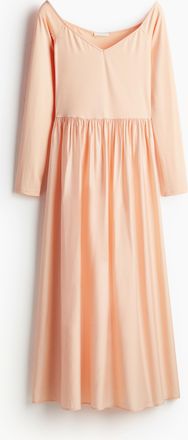 H&M Off-Shoulder-Kleid - Orange