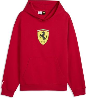 Puma Felpa con cappuccio in pile Ferrari ColouRosso Shield da uomo, Accessori, XXL