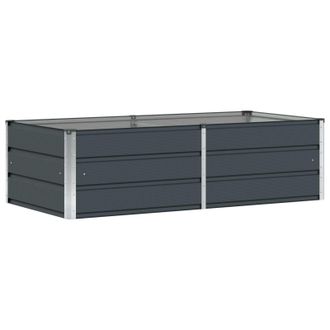 vidaXL Jardinera Antracita 160 X 80 X 45 Cm Acero Vidaxl