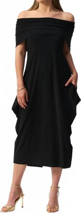 Joseph Ribkoff Silky Knit Cocoon Dress In Black