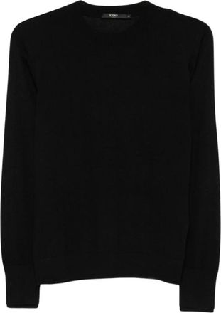 Seventy Cashmere trui met ronde hals - Dames - Ronde hals truien - Zwart - XL - Kasjmier - Truien & Vesten