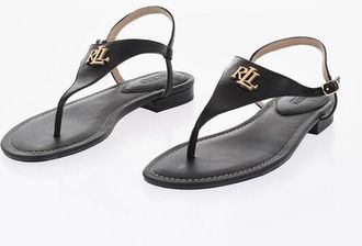 Polo Ralph Lauren Leather Thong Sandals ELLINGTON size 37