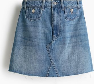 H&M Jeansjupe in A-Linie - Blue