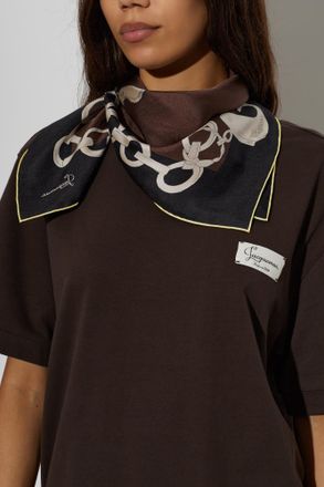 Jacquemus Silk Scarf Pampille, Unisex, Brown