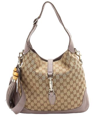 Gucci GG Canvas New Jackie Medium Shoulder Bag (Authentic Pre-Loved)