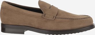Tod's Brown Slip On Loafers