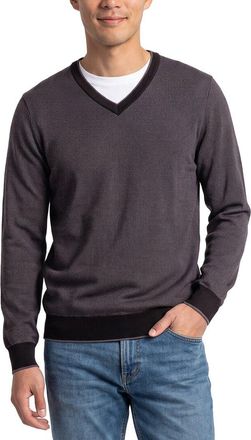 Raffi Birdseye V-Neck Sweater