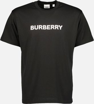 Burberry Mens Logo Print T-Shirt - White - Size: 40