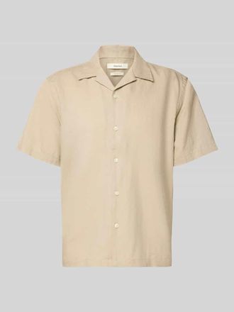 Selected Relaxed Fit Freizeithemd aus Leinen-Baumwoll-Mix Modell RLXCLAY in Sand, Gr&ouml;&szlig;e XXL