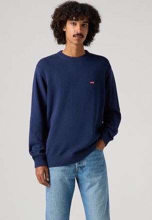 Levi's Classic Housemark Crewneck Sweatshirt - Uomo - M - Blu / Naval Academy