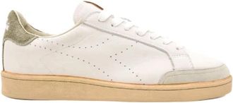 Diadora Prestige Plain Used Low Sneakers - Heren - Sneakers - Wit - 41 EU - Leer - Schoenen