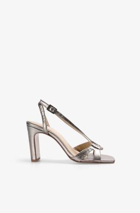 Scalpers Metallic Heel Sandal in Oldgold at Nordstrom, Size 36
