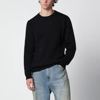 Roberto Collina Black wool crew-neck sweater