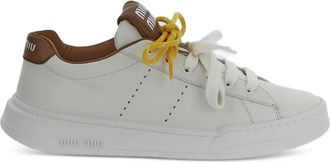 Miu Miu Sneakers con inserti - Bianco