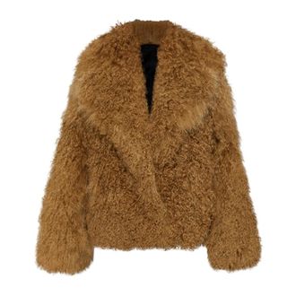 Stand Studio West Shearling Coat - Jackets - Mujer - Marr&oacute;n - XS