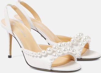Mach & Mach Sirene embellished leather sandals