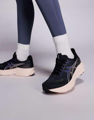 Asics Gel-Kayano 32 - Sneakers da corsa nere e rosa perla-Nero