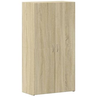 vidaXL File Cabinet Sonoma Oak 60x32x115 cm Engineered Wood Vidaxl