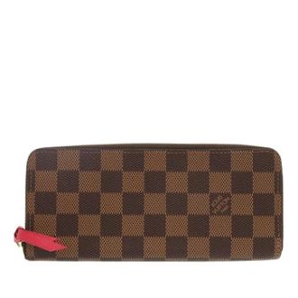 Louis Vuitton Pre-owned Wallets, female, Brown, Size: ONE SIZE Pre-owned Damier Ebene Zip Around Wallet