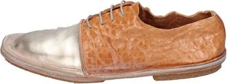 Moma Elegante leren damesschoenen - Dames - Veterschoenen - Bruin - 37 EU - Leer - Schoenen