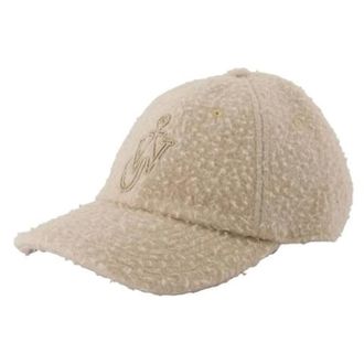 J.W.Anderson Accessoires, Dames, Beige, ONE Size, Wol, Wollen Hoed