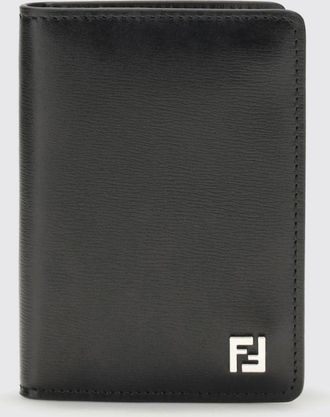 Fendi Portacarte di credito Squared FF Fendi in pelle