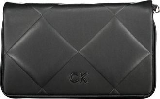 Calvin Klein Cotton Handbag - Dames - Schoudertassen - Zwart - ONE Size - Polyester - Tassen